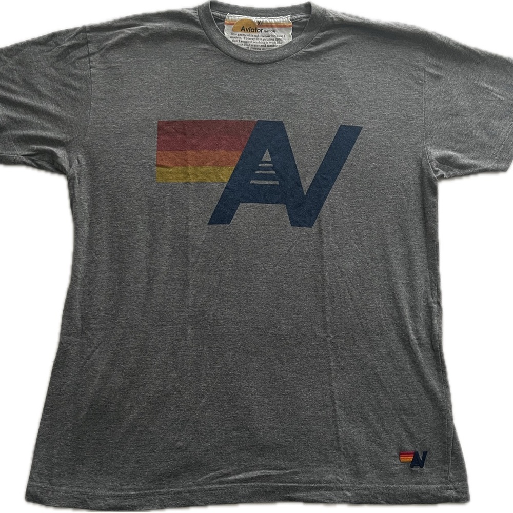 Aviator Nation XL Gray Short Sleeve T-shirt